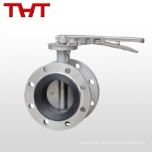 dk lever butterfly valve flanged with spindle